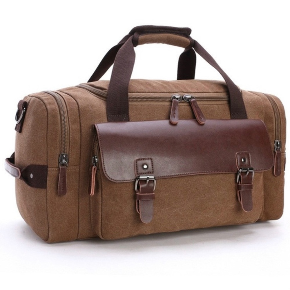 Vintage Canvas & Amp LEATHER - Travel Tote